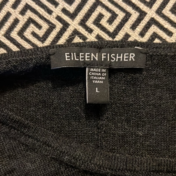 Eileen Fisher dark grey sweater Size L - Picture 6 of 6